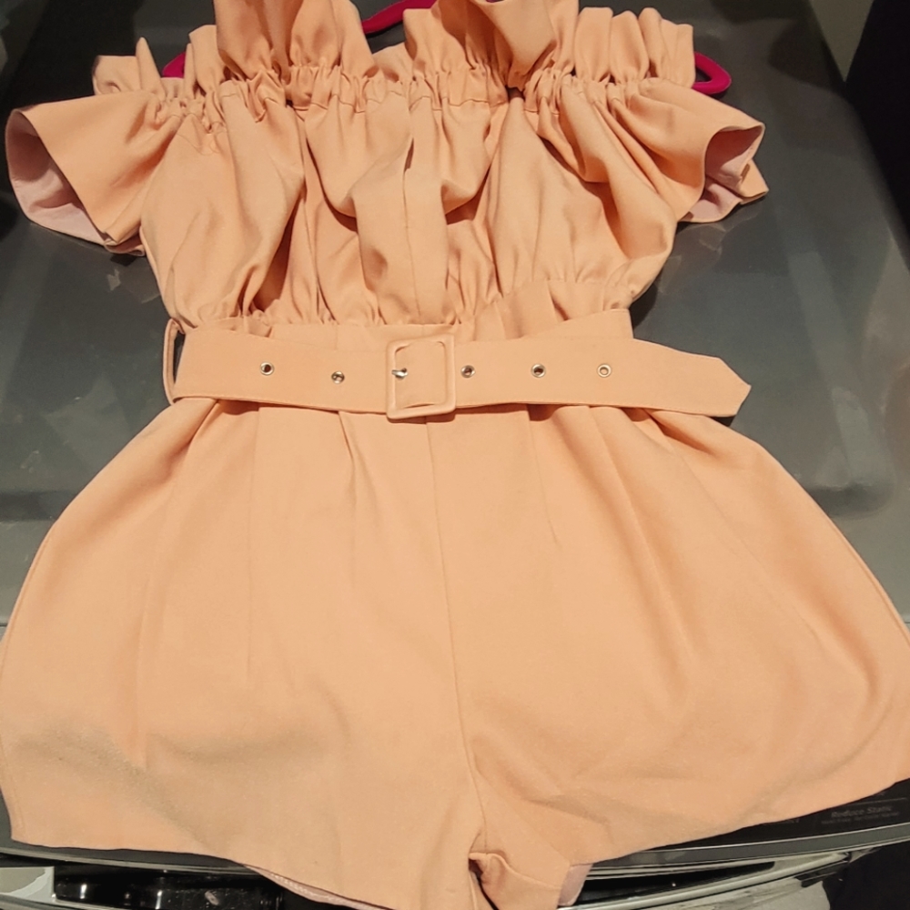 Pink vintage romper